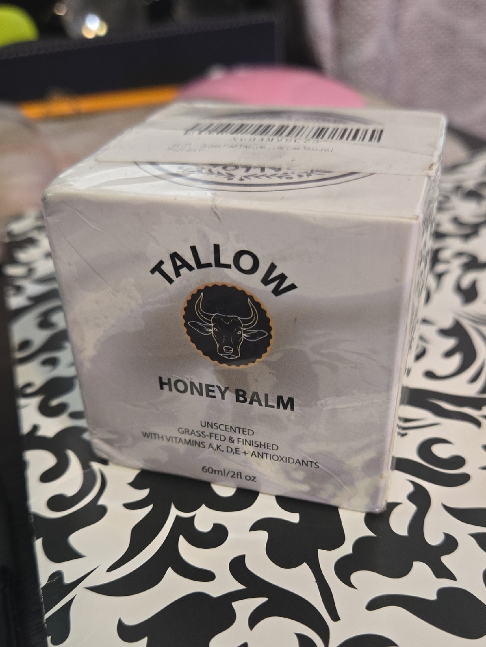 Tallow Honey Balm Unscented Skin Balm - White